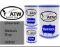 Preview: Chevrolet, Medium Gray, U8636: 500ml Lackdose + 500ml Klarlack + 250ml Härter - Set, von ATW Autoteile West.
